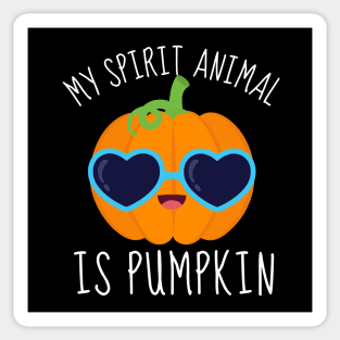 My Spirit Animal Is Pumpkin Funny Sticker